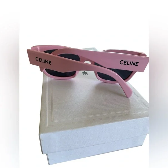 💗 AUTHENTIC CELINE Paris Pink Sunglasses – Authentic, Rare & Chic 💗 - Picture 3 of 11